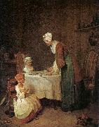 Jean Baptiste Simeon Chardin Grace before a Meal oil painting reproduction